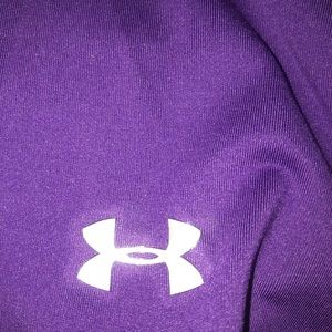Under armor zip neck long sleeve athletic shirt.